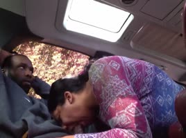 Thotty sucking dick and riding in the whip